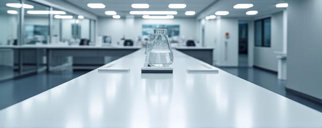 Keramikarbeitsplatten für ein Chemielabor